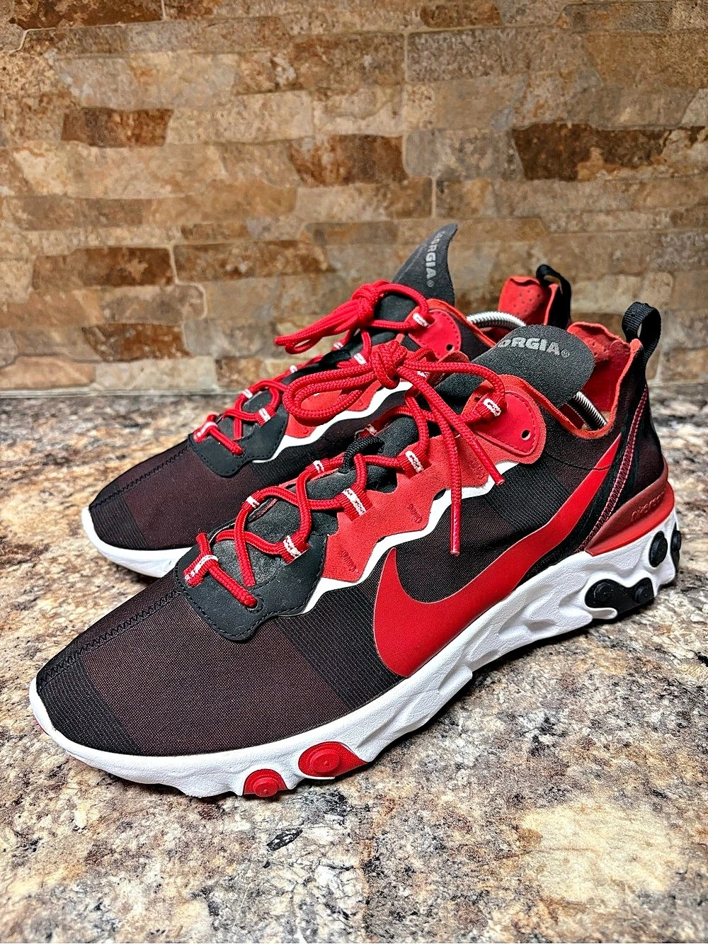 Nike React Element 55 Georgia Bulldogs NCAA Size 13